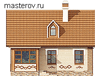 Уютный деревянный дом № C-147-1D [Лукоморье] - вид слева