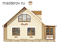 Уютный деревянный дом № C-147-1D [Лукоморье] - вид сзади