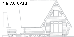 Небольшой дом с сауной № D-070-1D - вид сзади