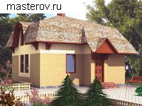 Проект деревянного дома с камином № D-096-1D