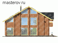 Проект деревянного дома № D-294-2D - вид сзади
