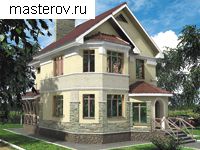 Архитектурный проект загородного дома-коттеджа № T-107-1K