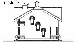 Дом 9 на 8 № T-114-1K [34-95, 7-406] - вид справа