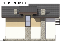 Проект пенобетонного дома из теплой керамики № V-139-1P - вид справа