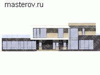 Проект кирпичного дома № V-433-1K - вид спереди