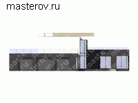 Проект кирпичного дома № V-433-1K - вид слева